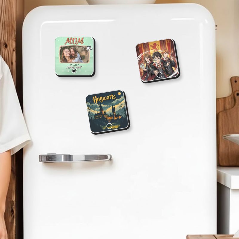 Personalized Mom Musical Fridge Magnet Custom Photo Song Rechargeable Audio Gift